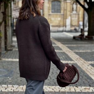 crochet bag Renee chocolat