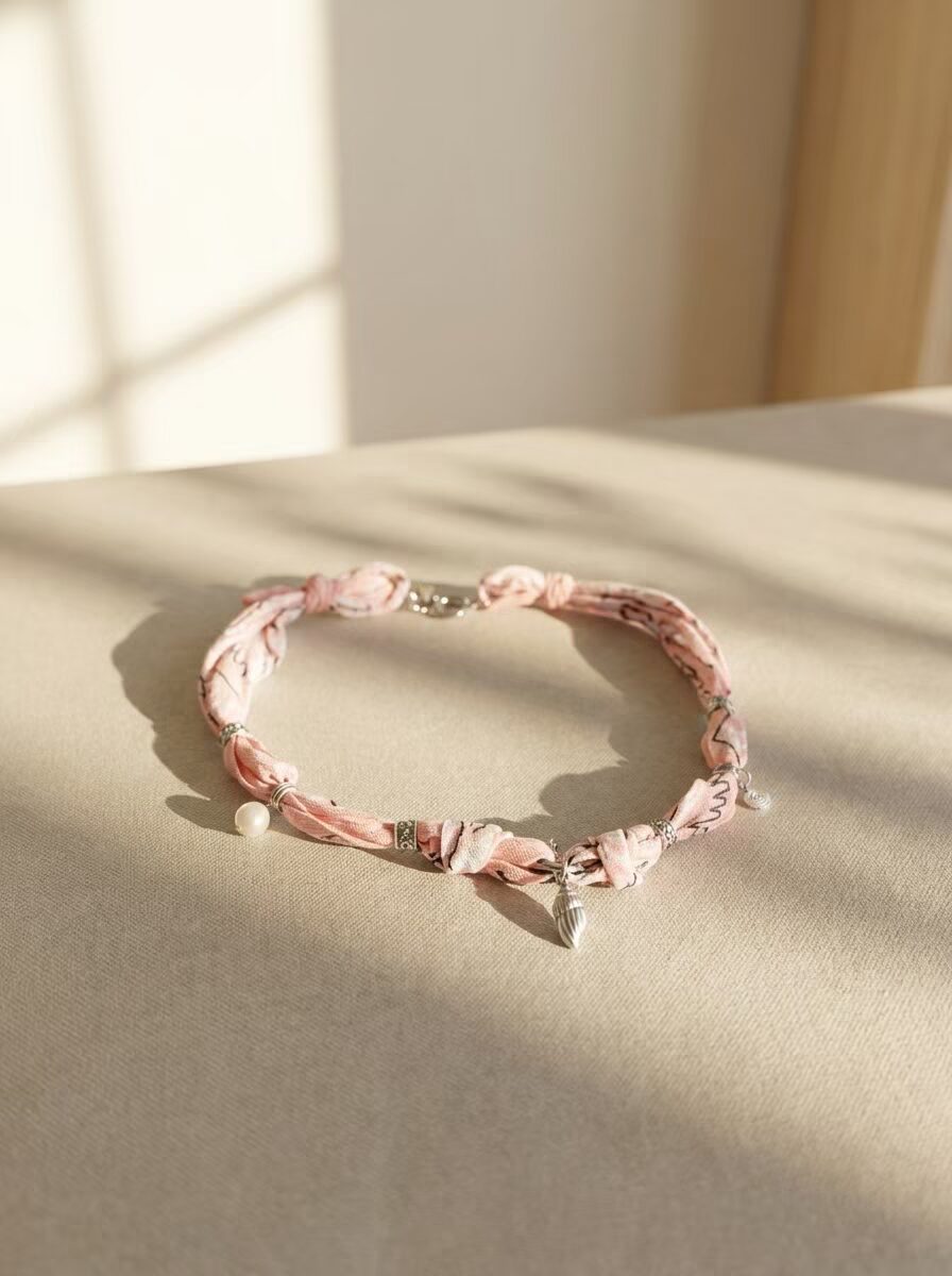 Alba_Blush_silver_jetembrasse_bandana_accessories_handmade_belgium